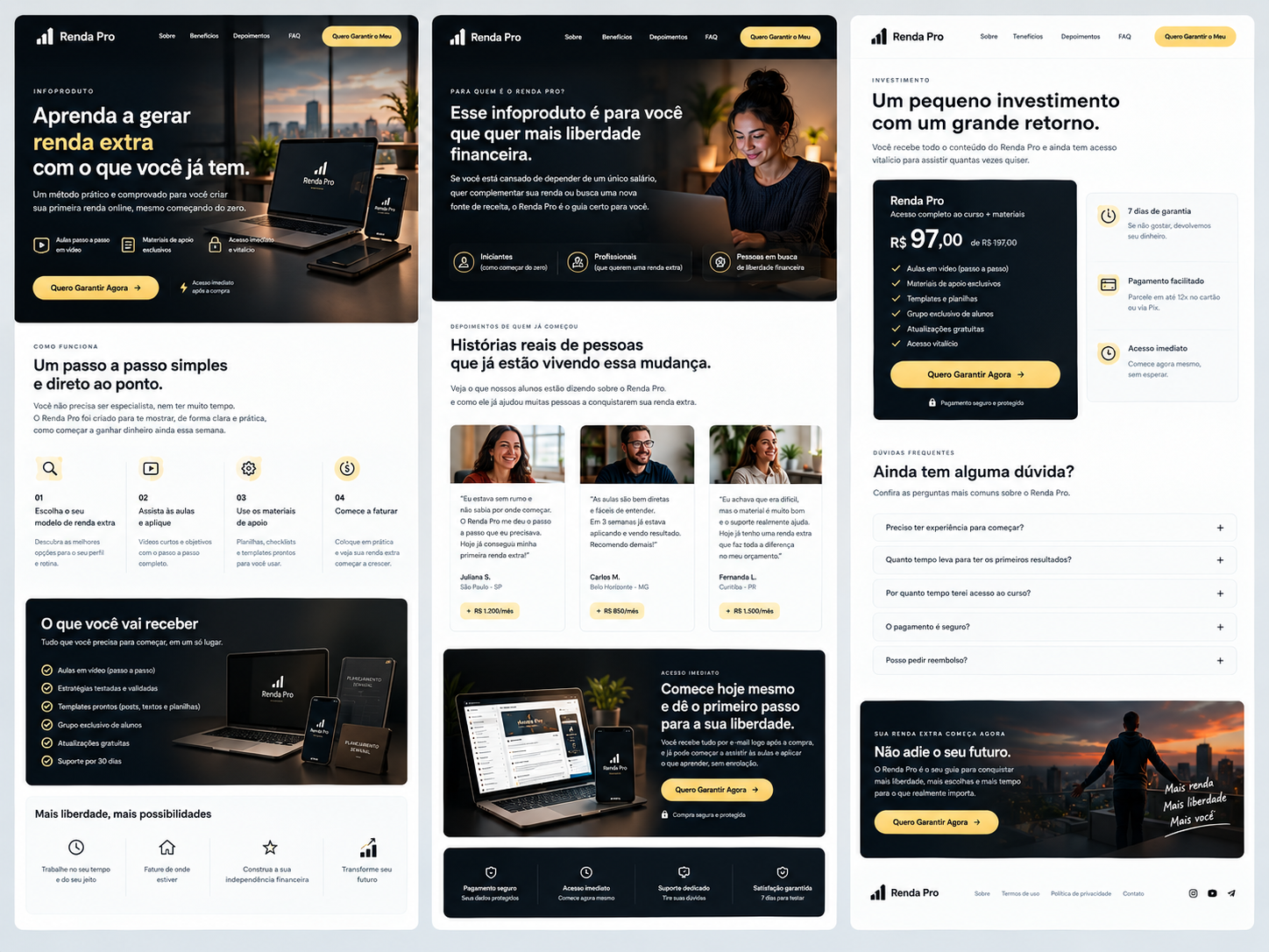 Landing Page Para Infoprodutos