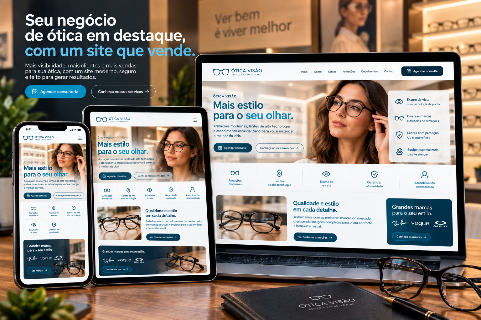 Exemplo de site para Site Para Empresas E Lojas